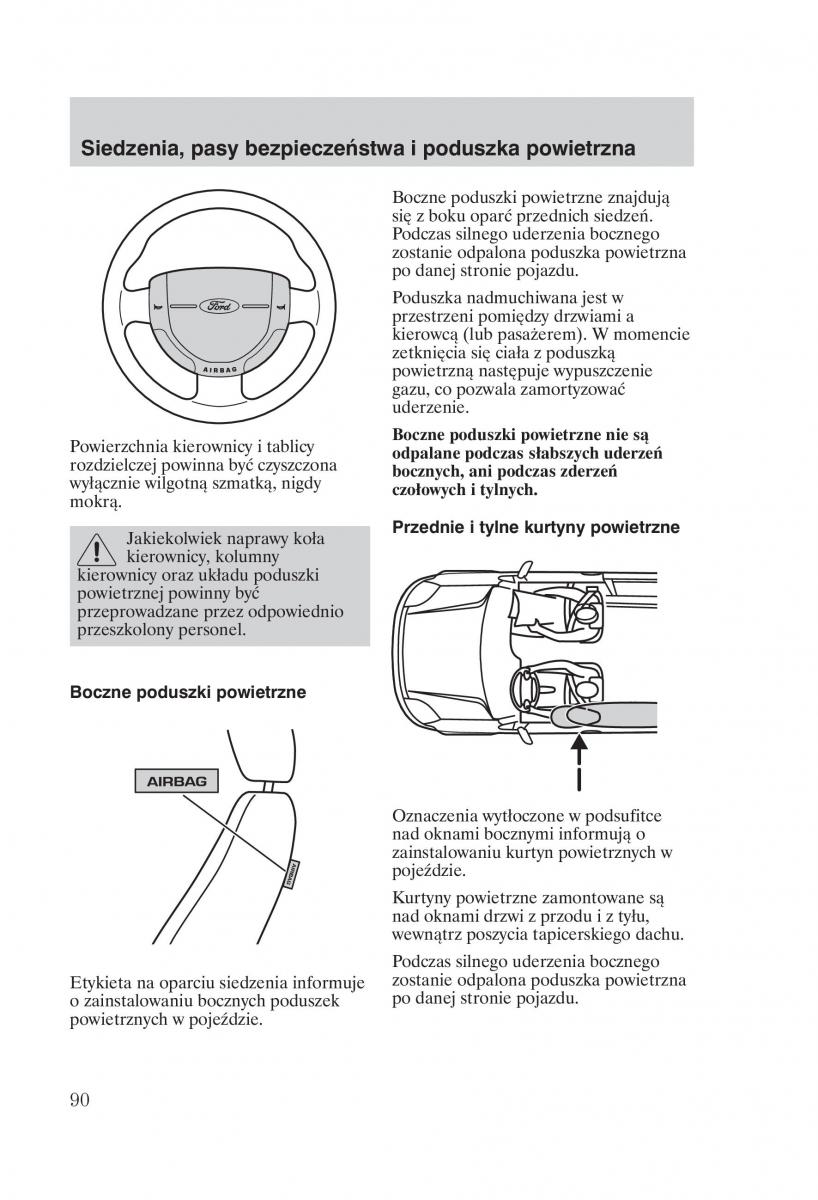 Ford Fiesta VI instrukcja obslugi / page 92