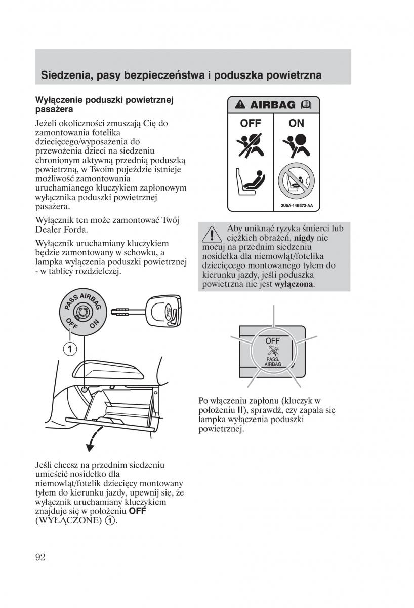 Ford Fiesta VI instrukcja obslugi / page 94