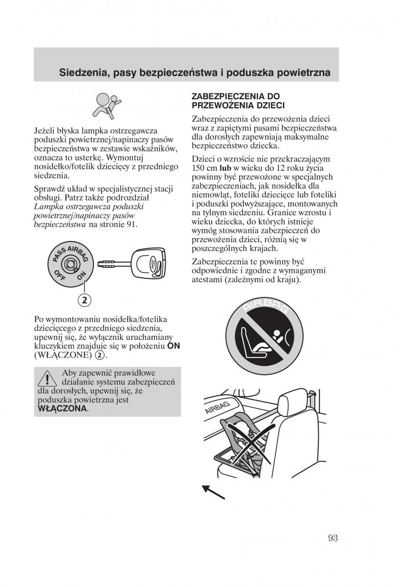 Ford Fiesta VI instrukcja obslugi / page 95