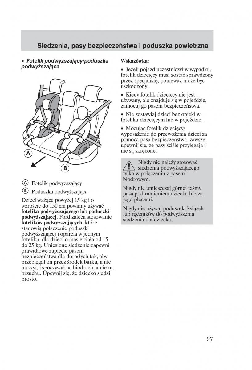 Ford Fiesta VI instrukcja obslugi / page 99