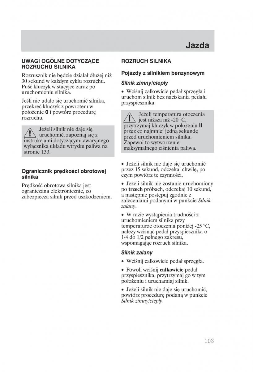 Ford Fiesta VI instrukcja obslugi / page 105