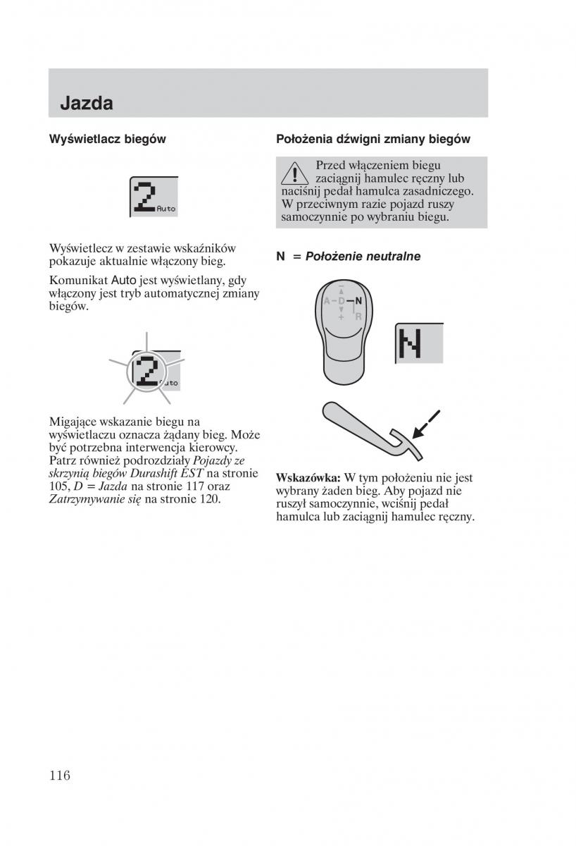 Ford Fiesta VI instrukcja obslugi / page 118