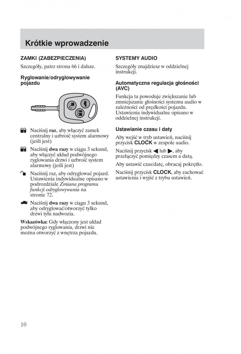 manual  Ford Fiesta VI instrukcja / page 12