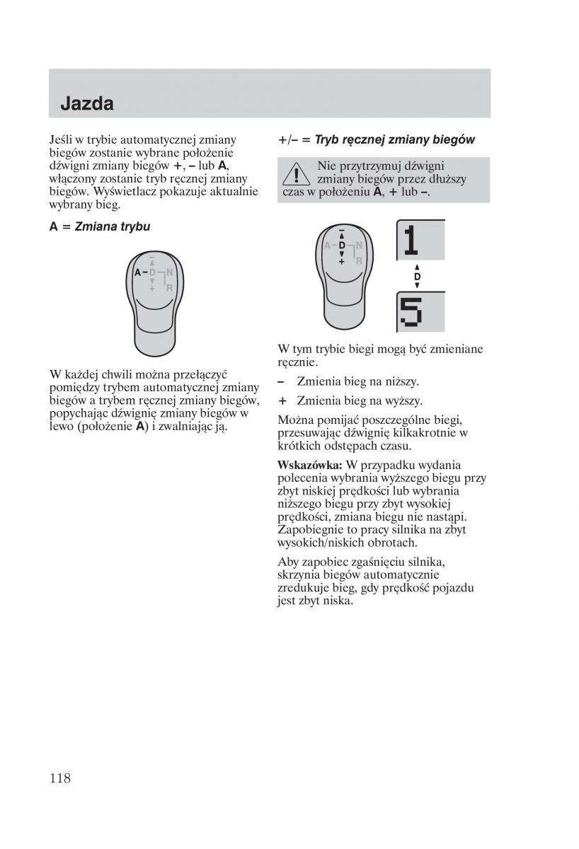 Ford Fiesta VI instrukcja obslugi / page 120