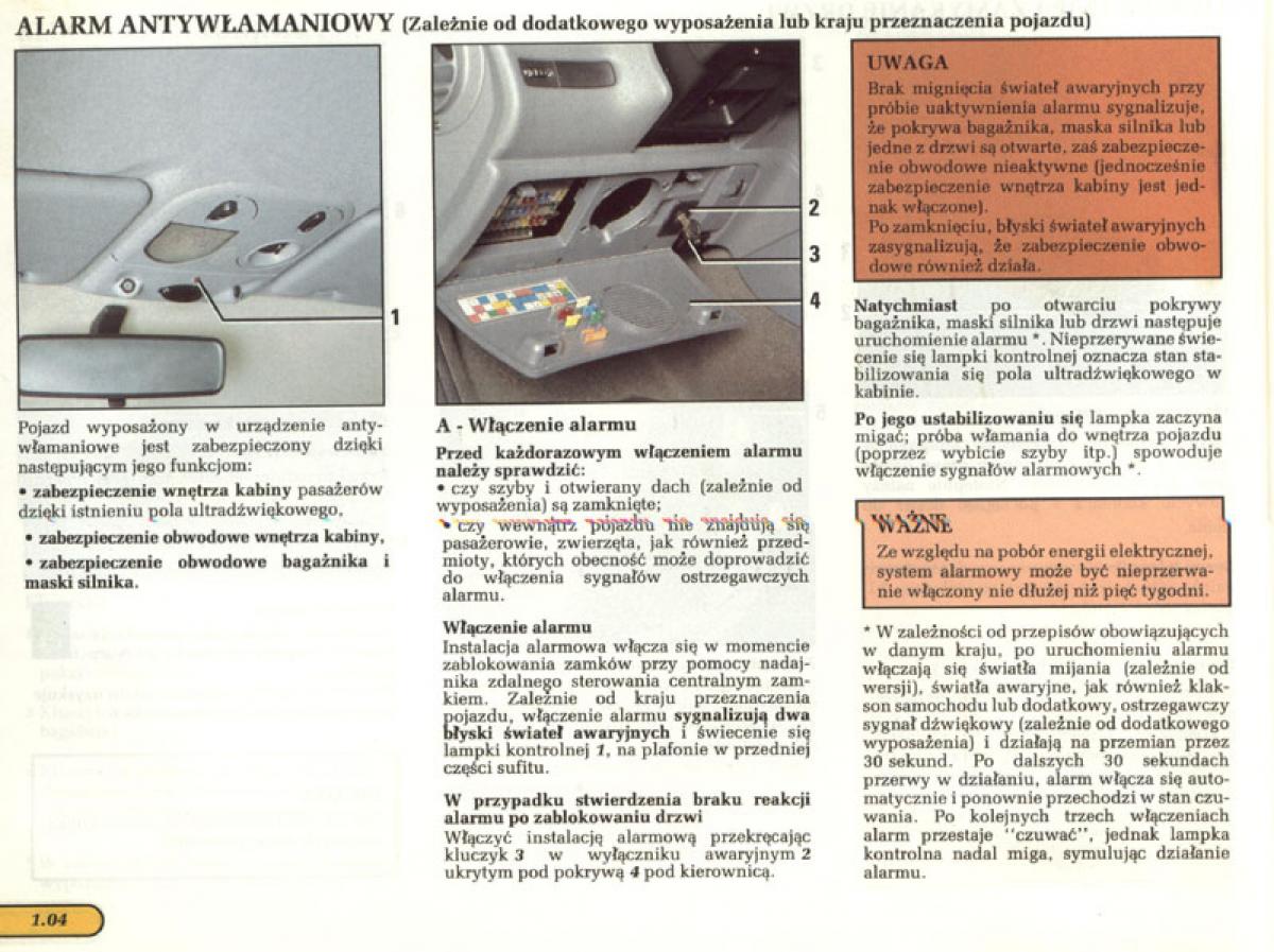 manual  Renault Laguna I 1 instrukcja / page 6