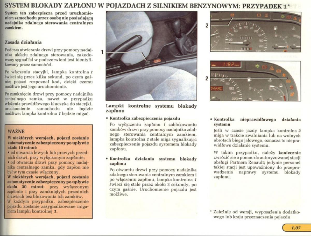 manual  Renault Laguna I 1 instrukcja / page 9