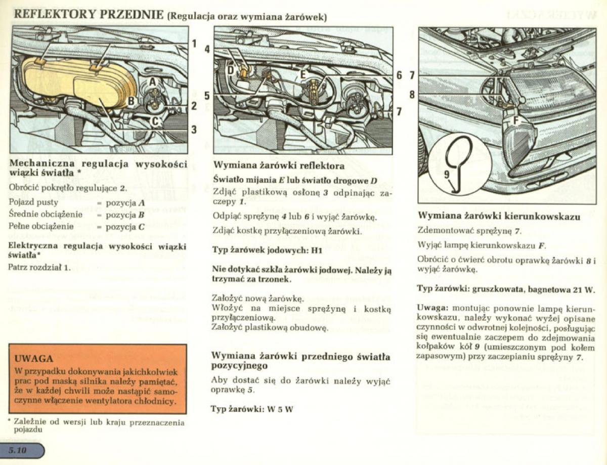 Renault Laguna I 1 instrukcja obslugi / page 123