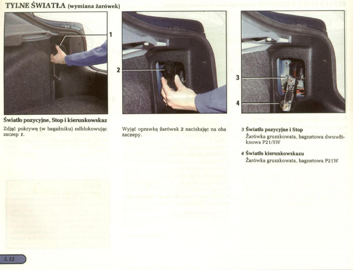 Renault Laguna I 1 instrukcja obslugi / page 125