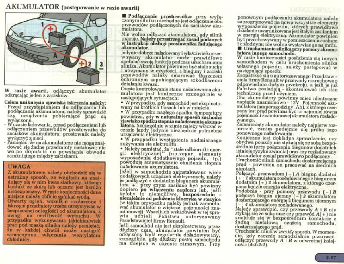 Renault Laguna I 1 instrukcja obslugi / page 130
