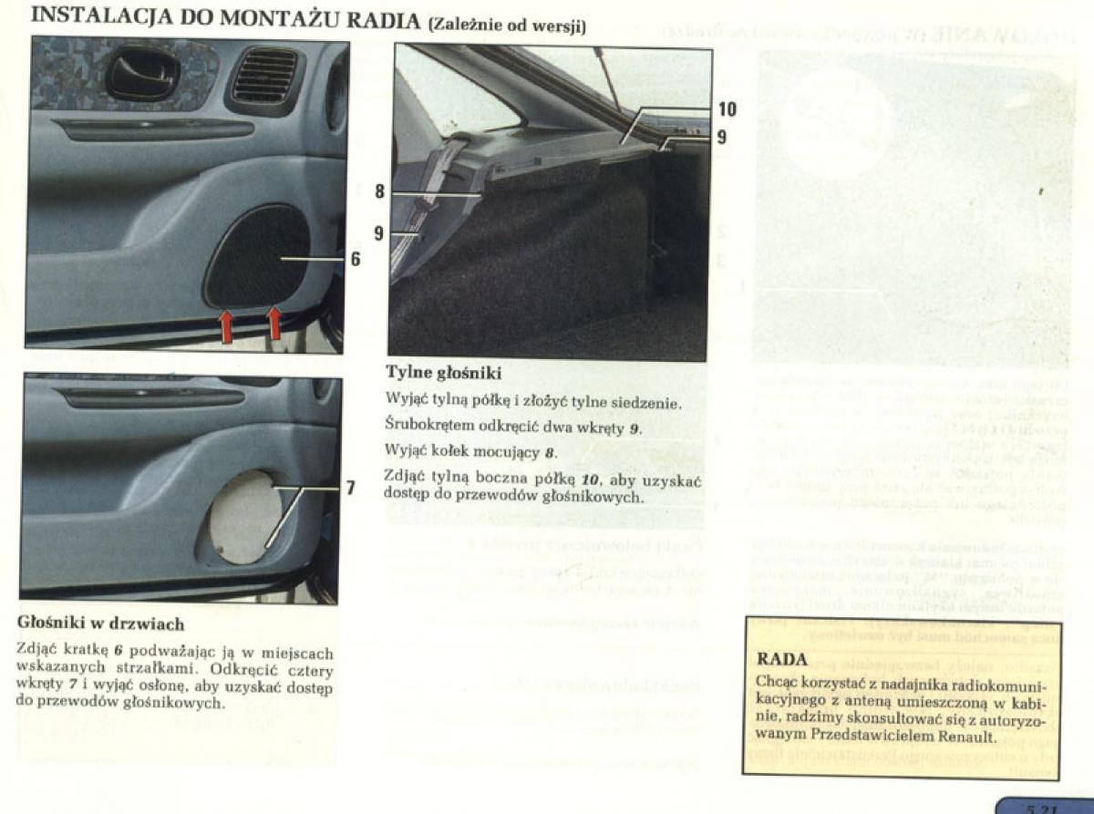 manual  Renault Laguna I 1 instrukcja / page 134