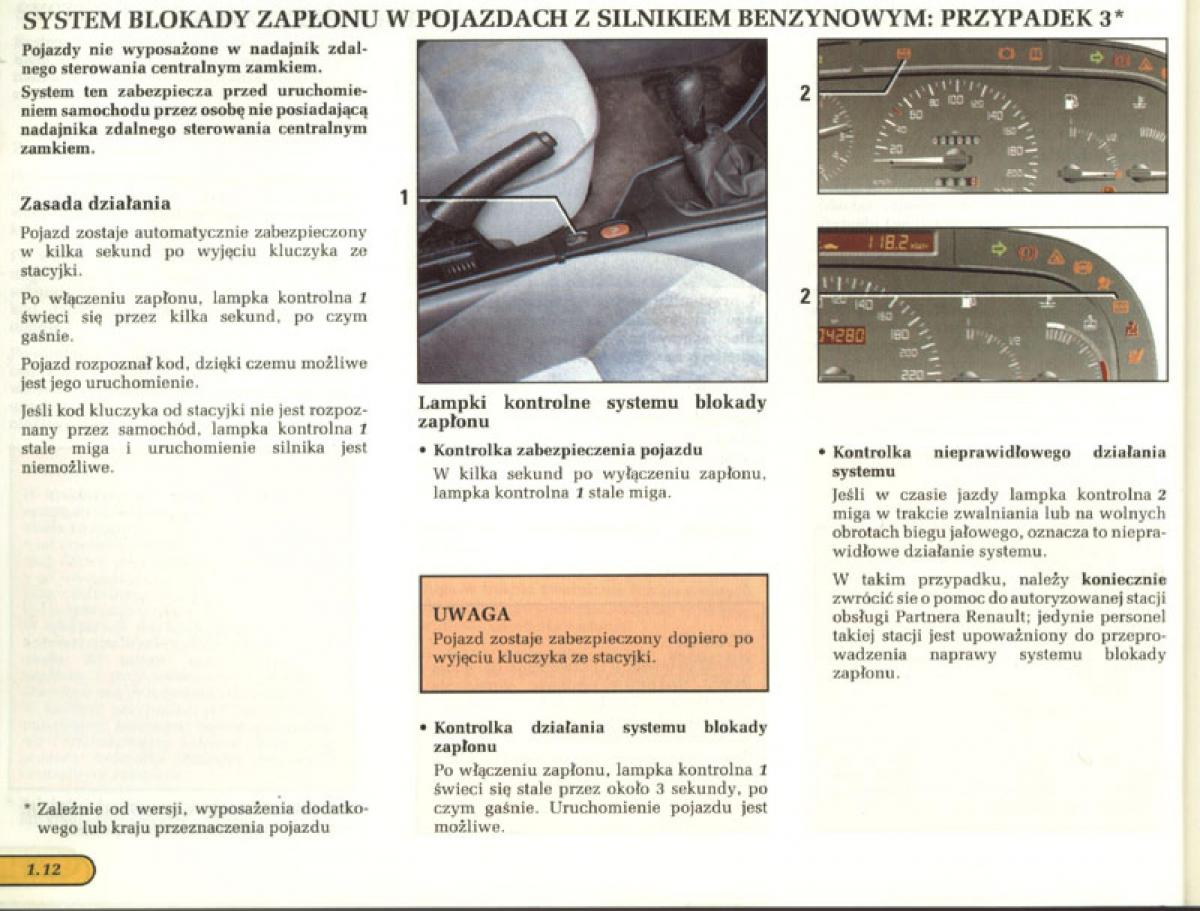 manual  Renault Laguna I 1 instrukcja / page 14