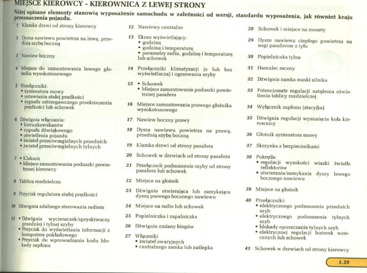 Renault Laguna I 1 instrukcja obslugi / page 30