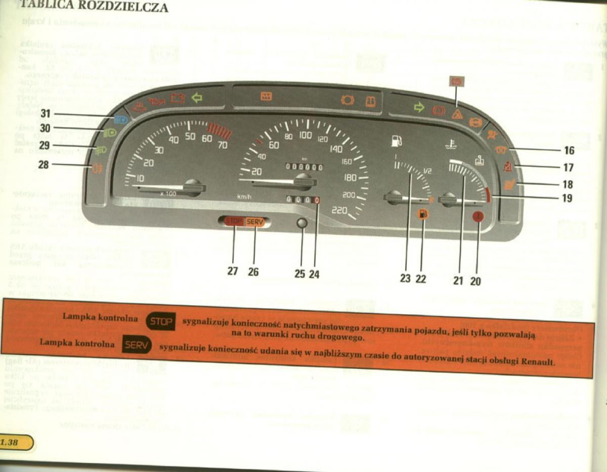Renault Laguna I 1 instrukcja obslugi / page 39