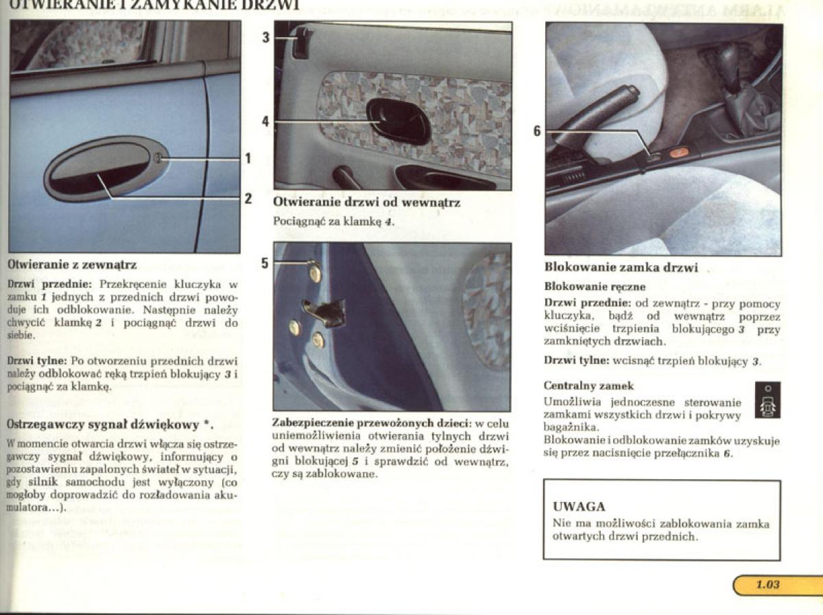 manual  Renault Laguna I 1 instrukcja / page 5