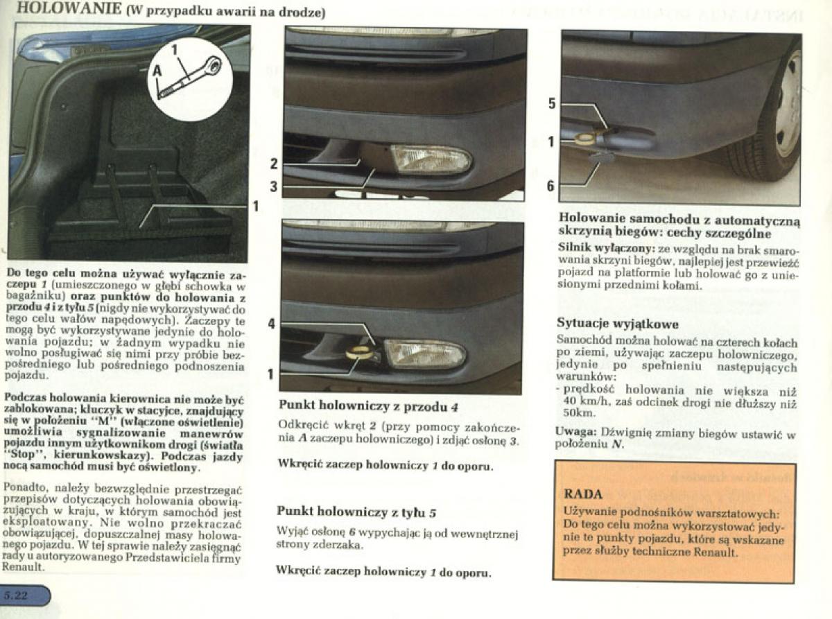 Renault Laguna I 1 instrukcja obslugi / page 135