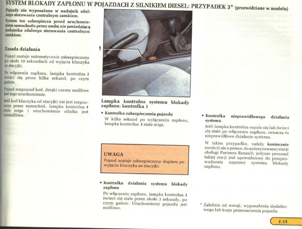 Renault Laguna I 1 instrukcja obslugi / page 15