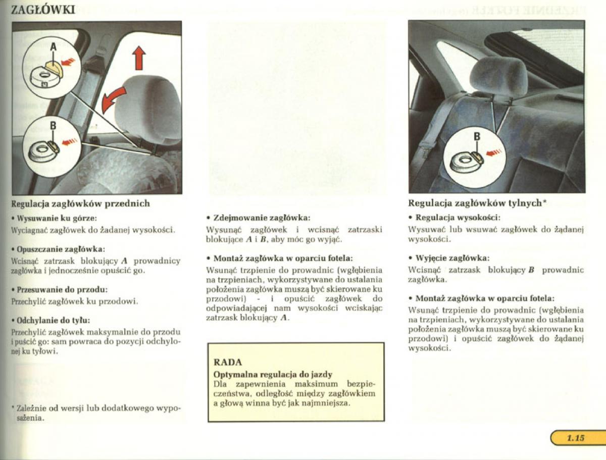 Renault Laguna I 1 instrukcja obslugi / page 17