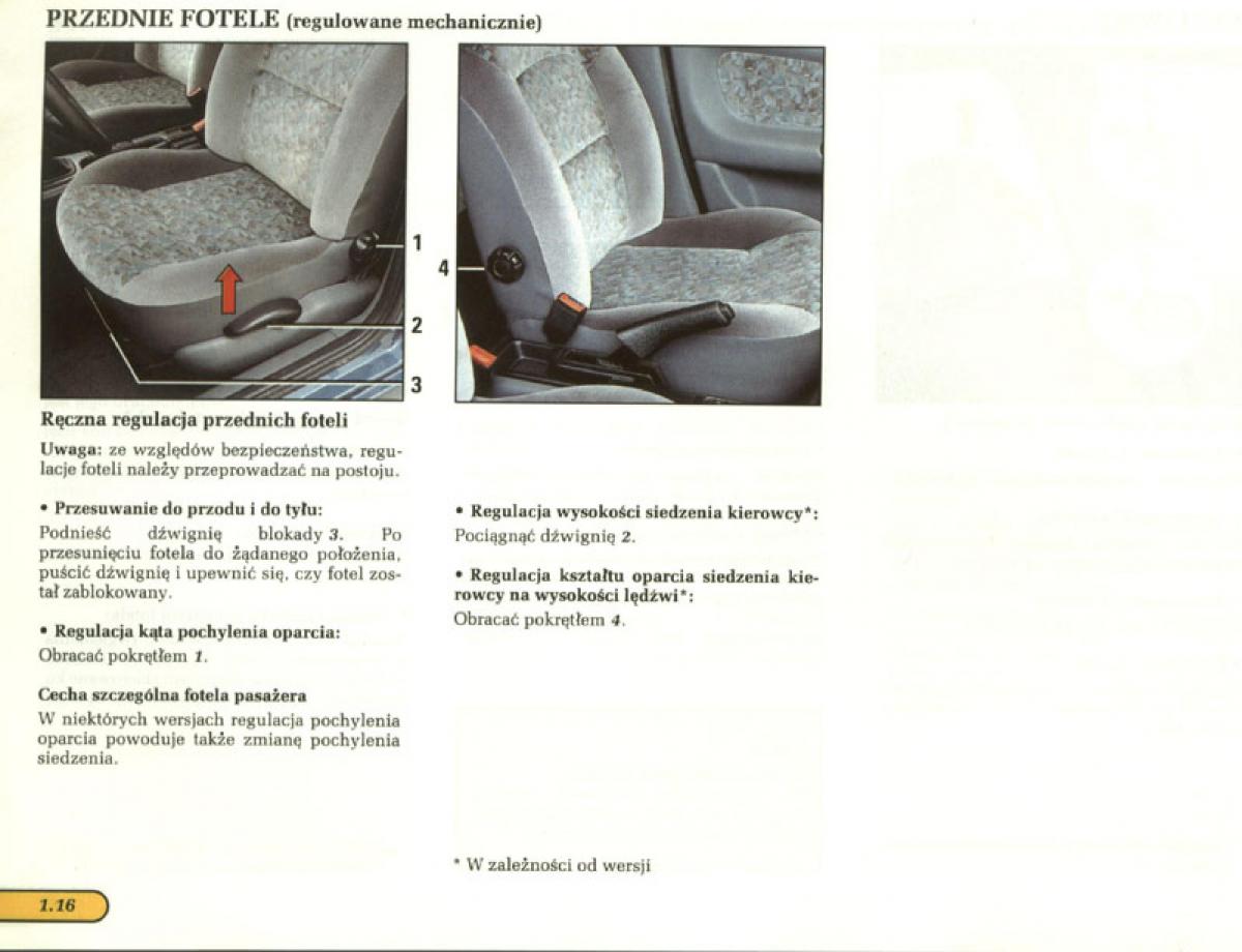 Renault Laguna I 1 instrukcja obslugi / page 18