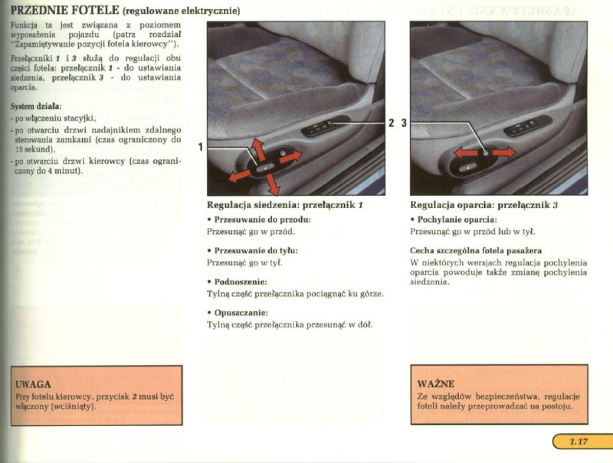 Renault Laguna I 1 instrukcja obslugi / page 19