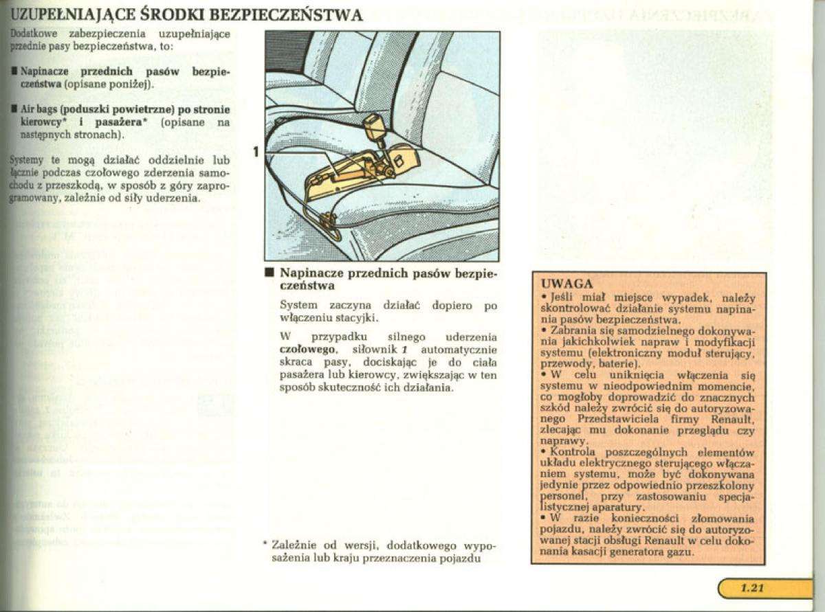 Renault Laguna I 1 instrukcja obslugi / page 23