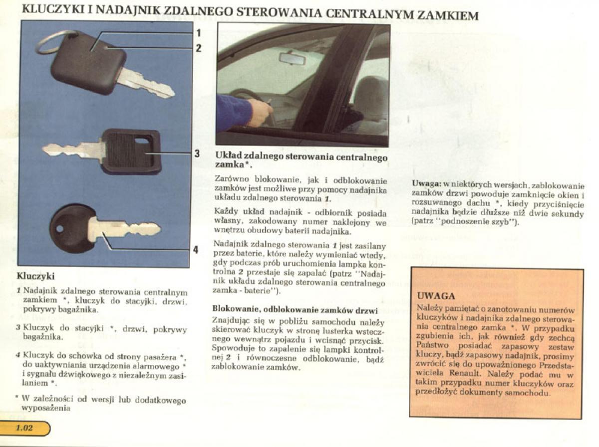 manual  Renault Laguna I 1 instrukcja / page 4
