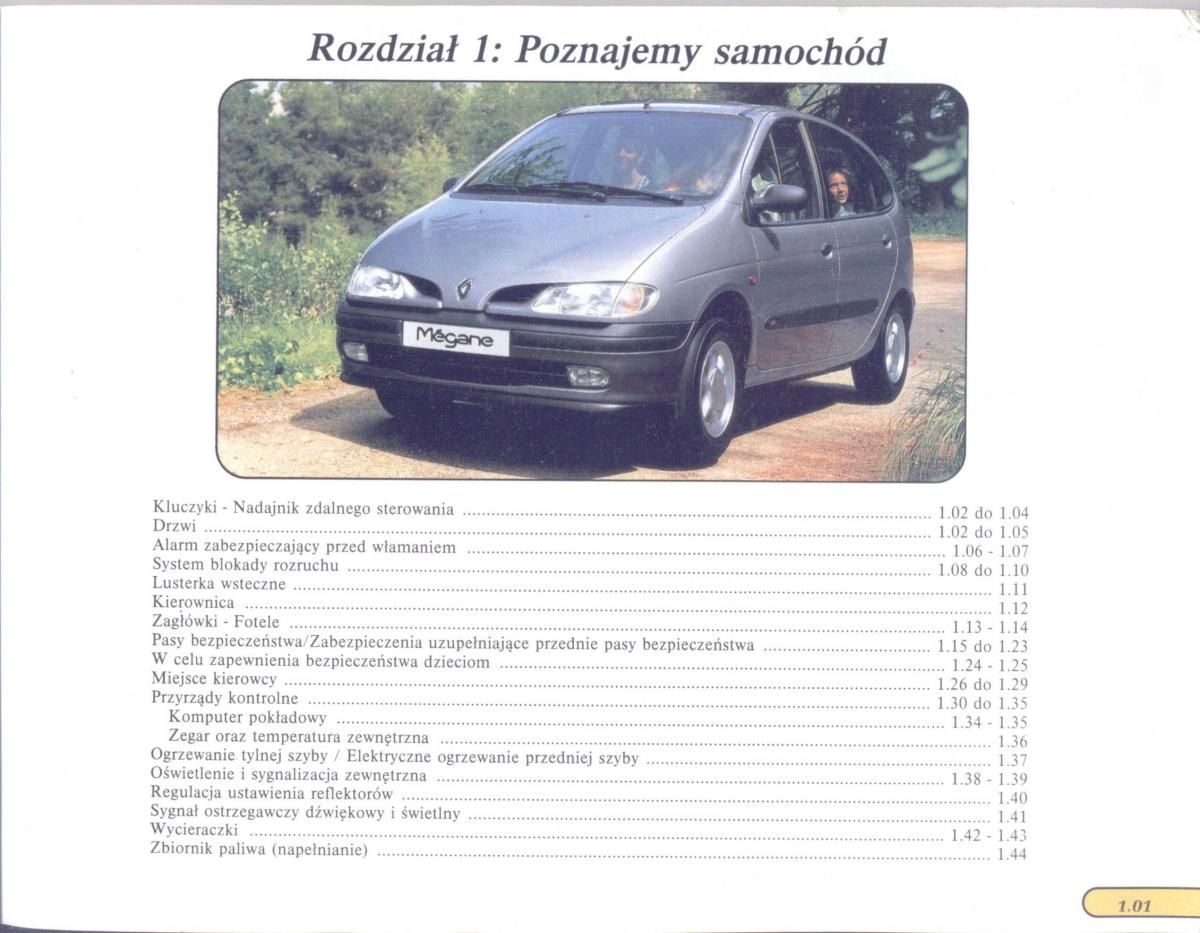 manual  Renault Scenic I 1 instrukcja / page 7