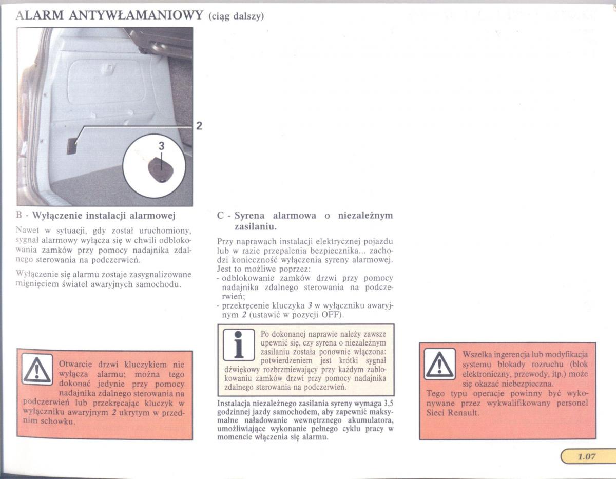 manual  Renault Scenic I 1 instrukcja / page 13