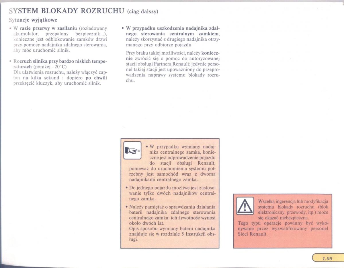 Renault Scenic I 1 instrukcja obslugi / page 15
