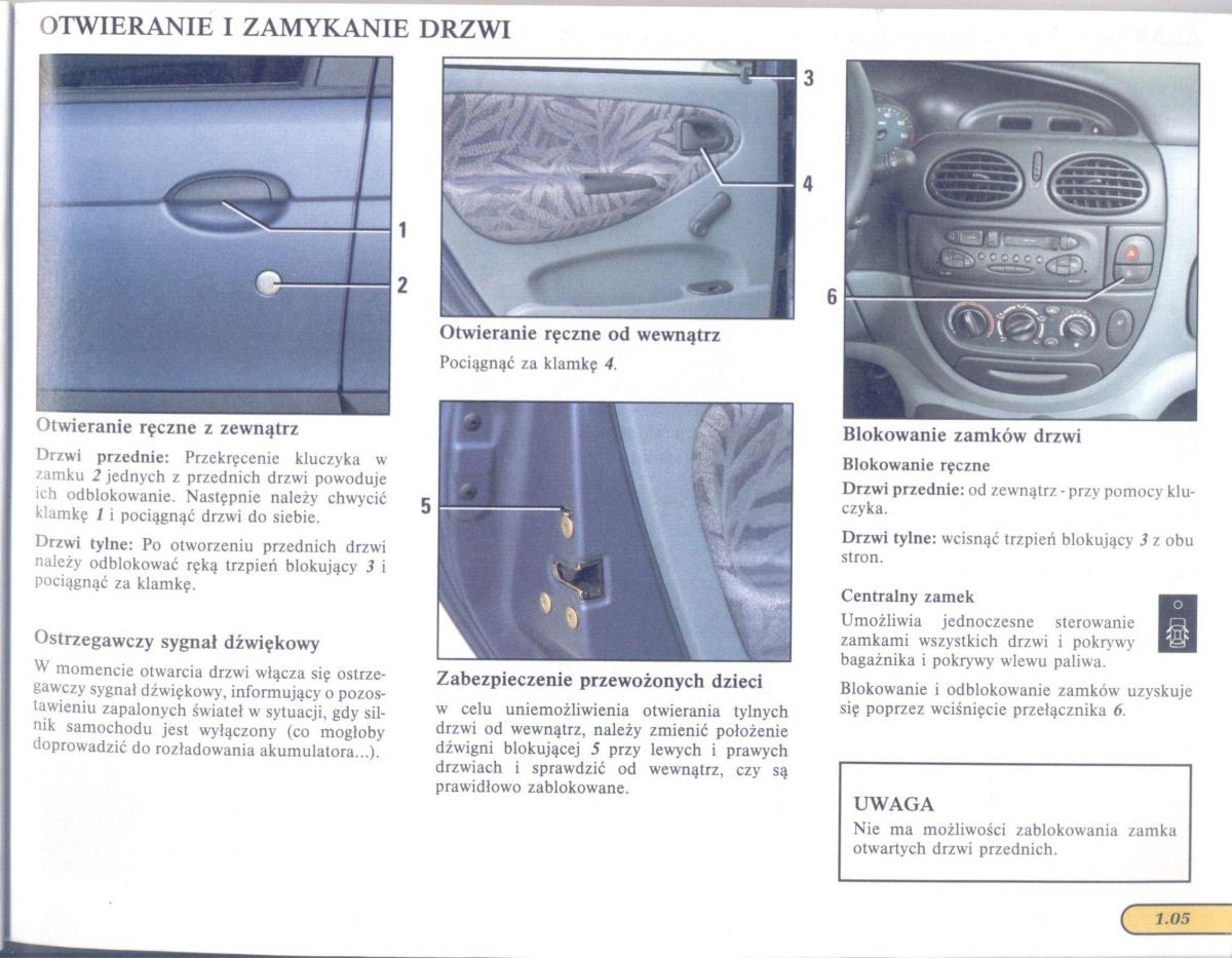 manual  Renault Scenic I 1 instrukcja / page 11