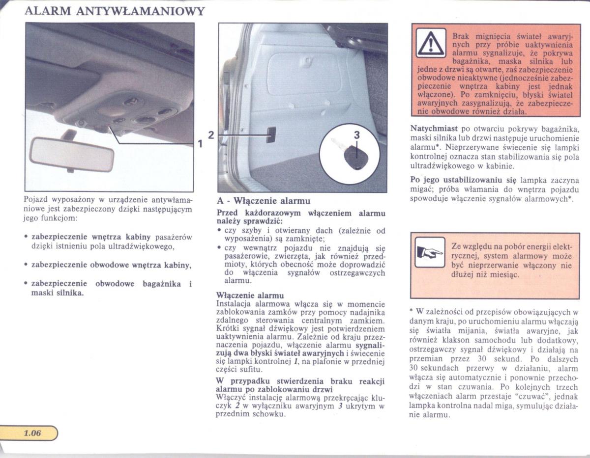 Renault Scenic I 1 instrukcja obslugi / page 12