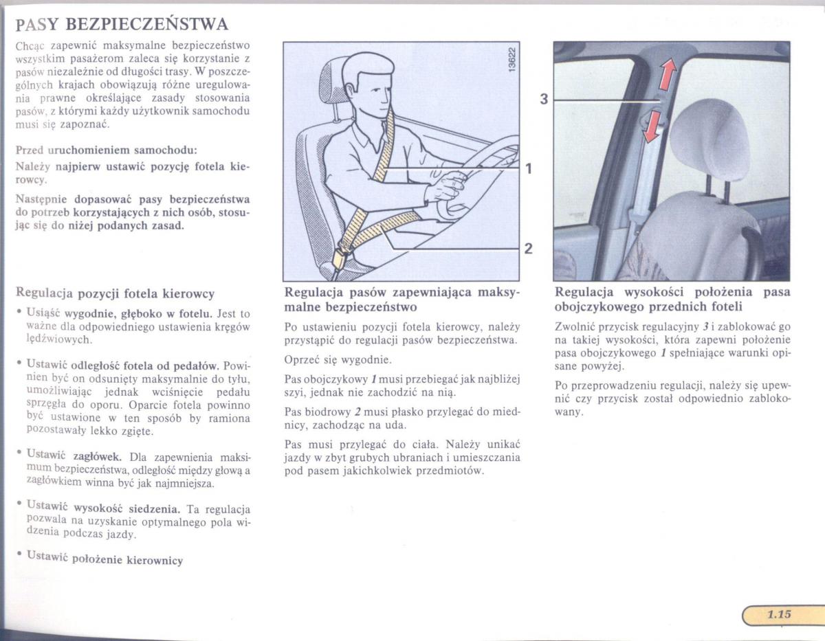 Renault Scenic I 1 instrukcja obslugi / page 21