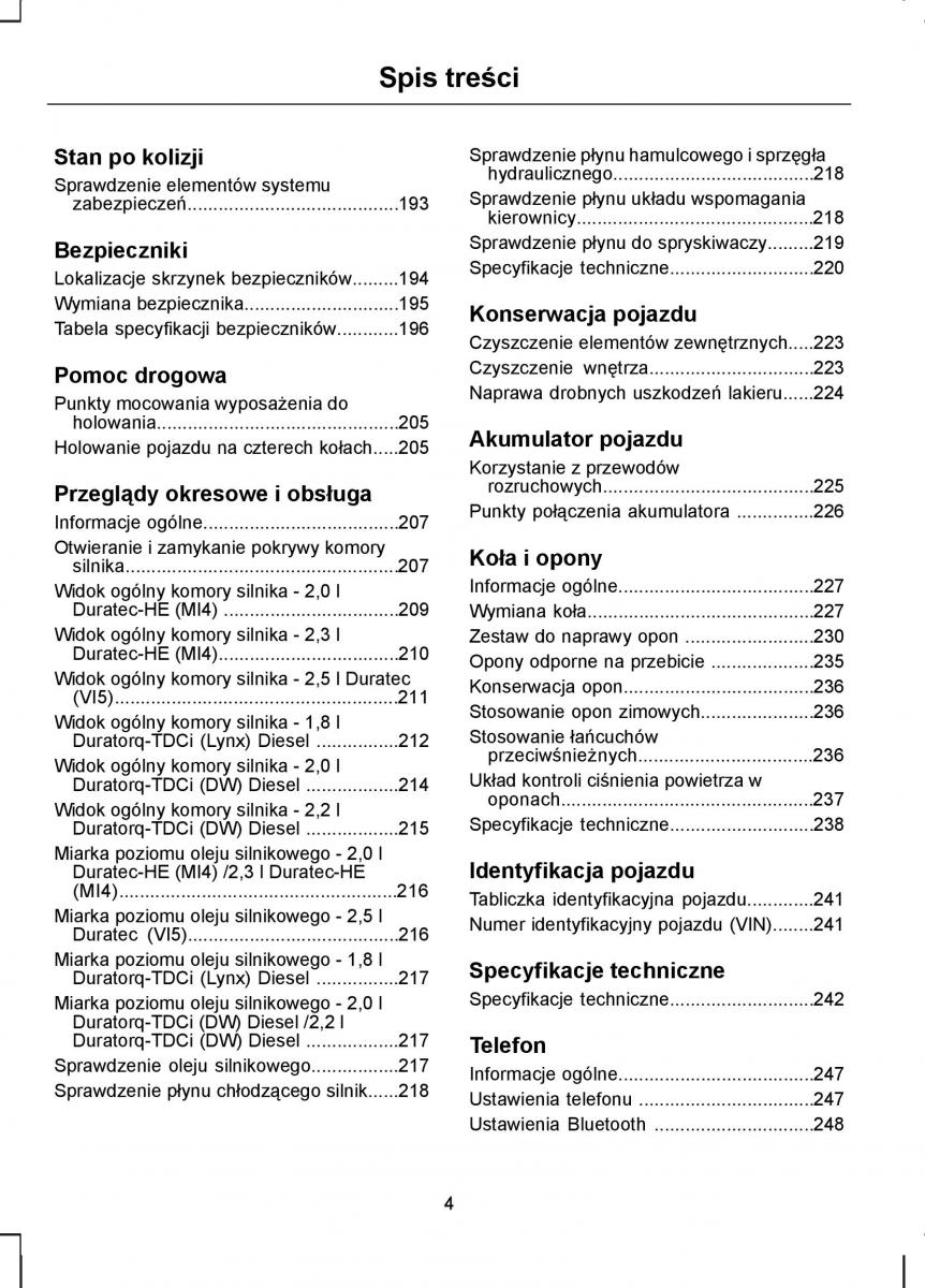 manual  Ford S Max I 1 instrukcja / page 6