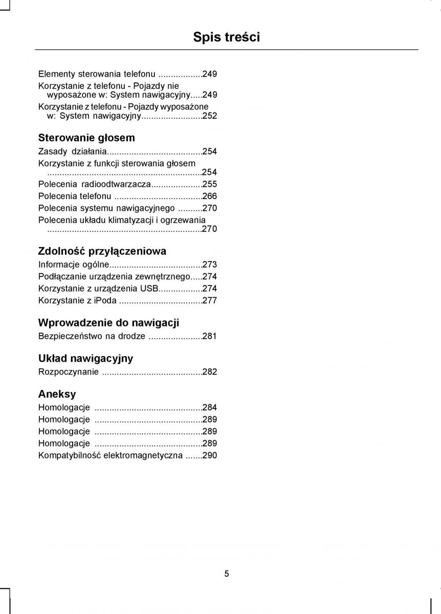 manual  Ford S Max I 1 instrukcja / page 7