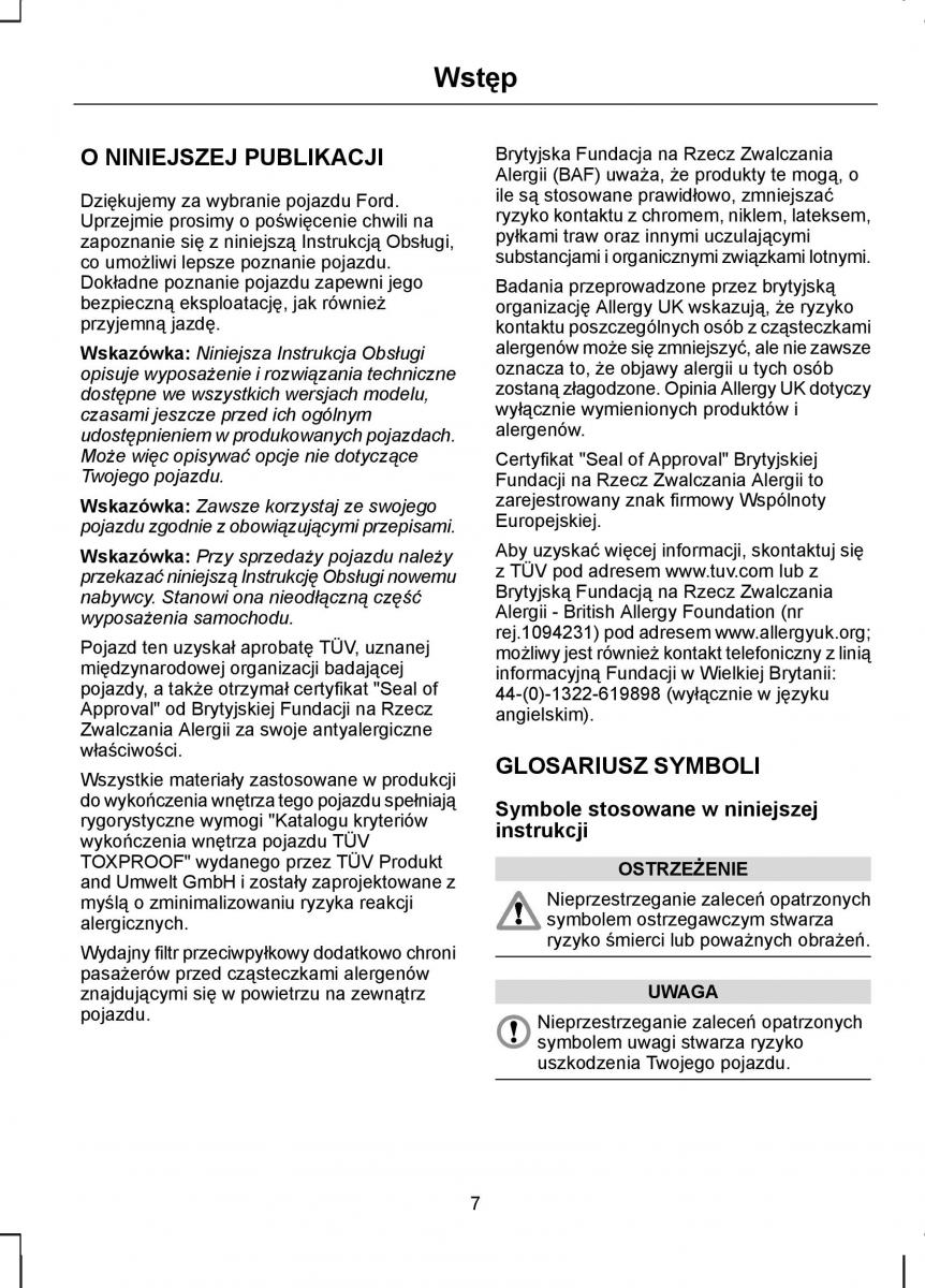  Ford S Max Ford S Max I 1 instrukcja / page 9