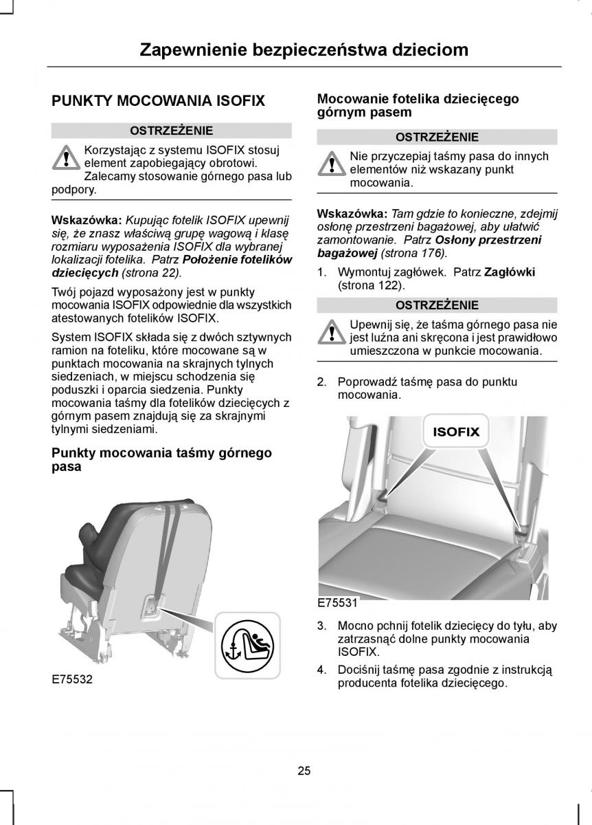 Ford S Max I 1 instrukcja obslugi / page 27
