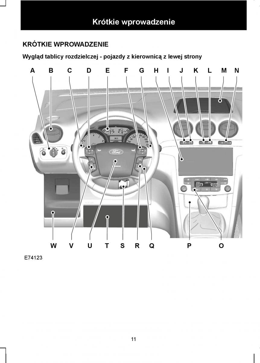 Ford S Max I 1 instrukcja obslugi / page 13