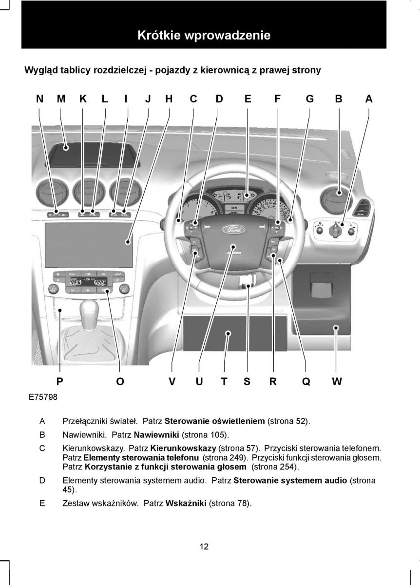 Ford S Max I 1 instrukcja obslugi / page 14