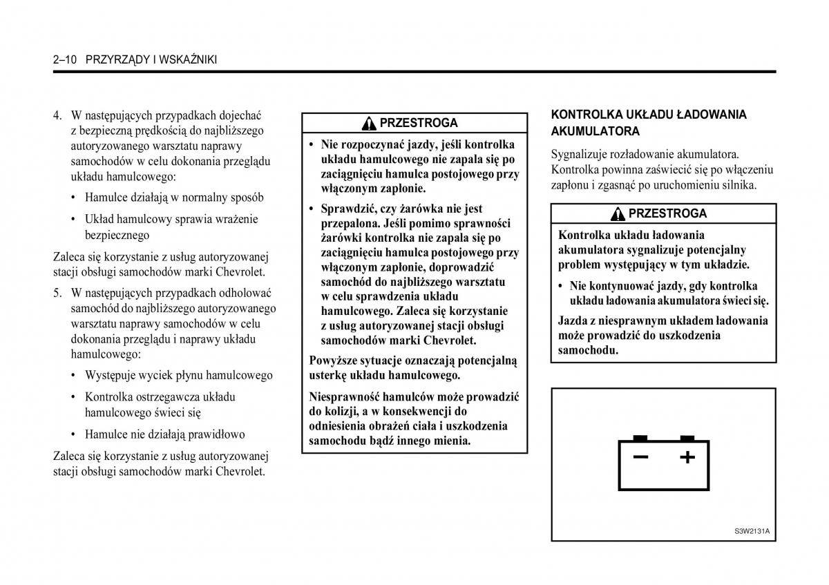  Chevrolet Aveo Chevrolet Aveo I 1 instrukcja / page 46