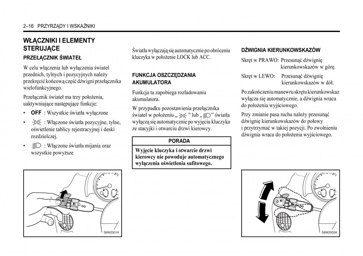 Chevrolet Aveo I 1 instrukcja obslugi / page 52