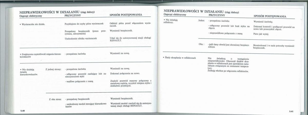 Renault Laguna II 2 instrukcja obslugi / page 117