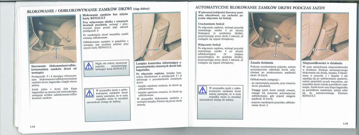 manual  Renault Laguna II 2 instrukcja / page 12