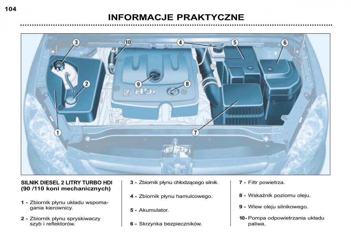 manual Peugeot 307 SW Peugeot 307 SW instrukcja page 116 pdf