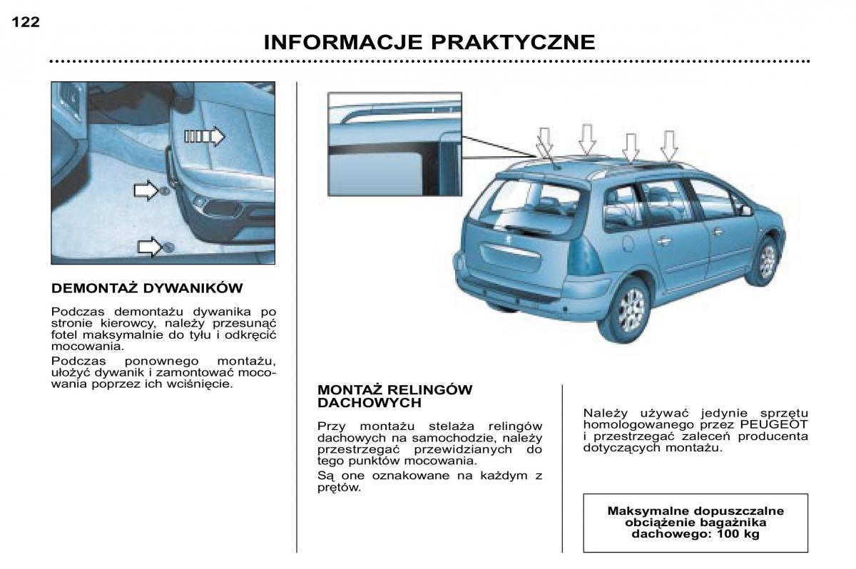 Peugeot 307 SW instrukcja obslugi / page 135