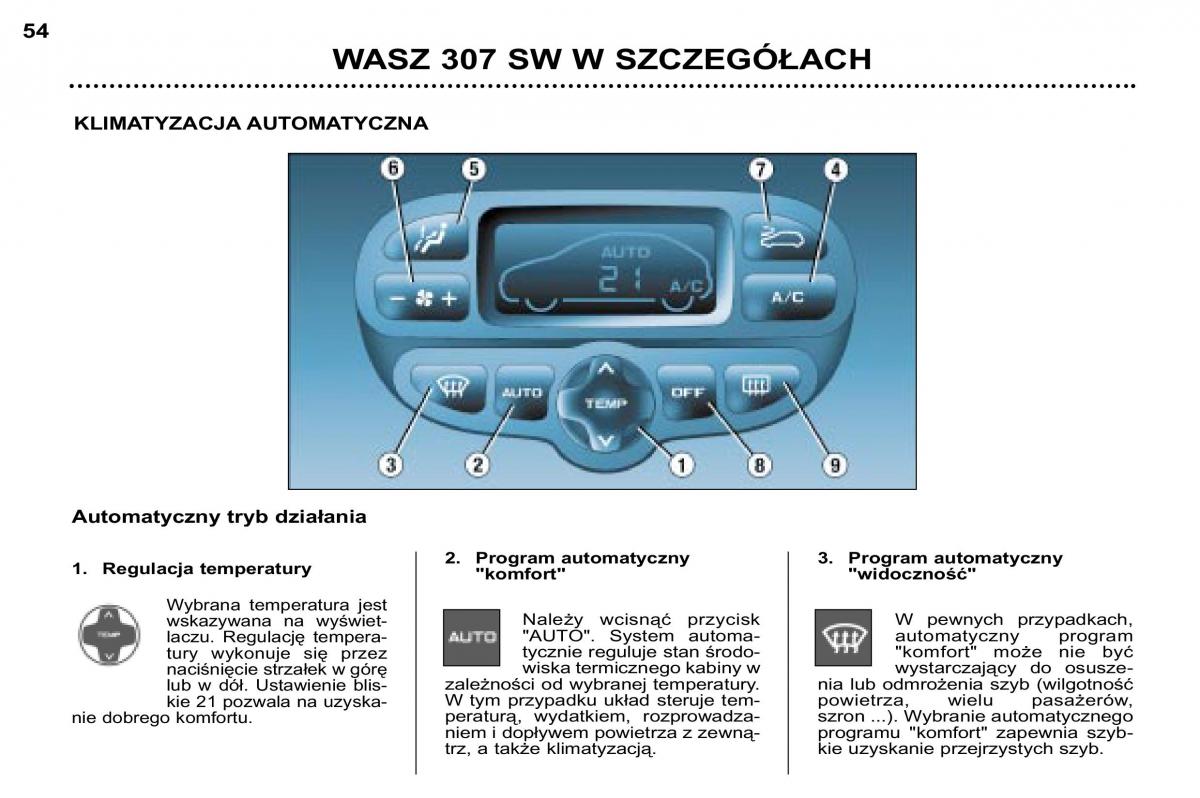 manual Peugeot 307 SW Peugeot 307 SW instrukcja page 55 pdf