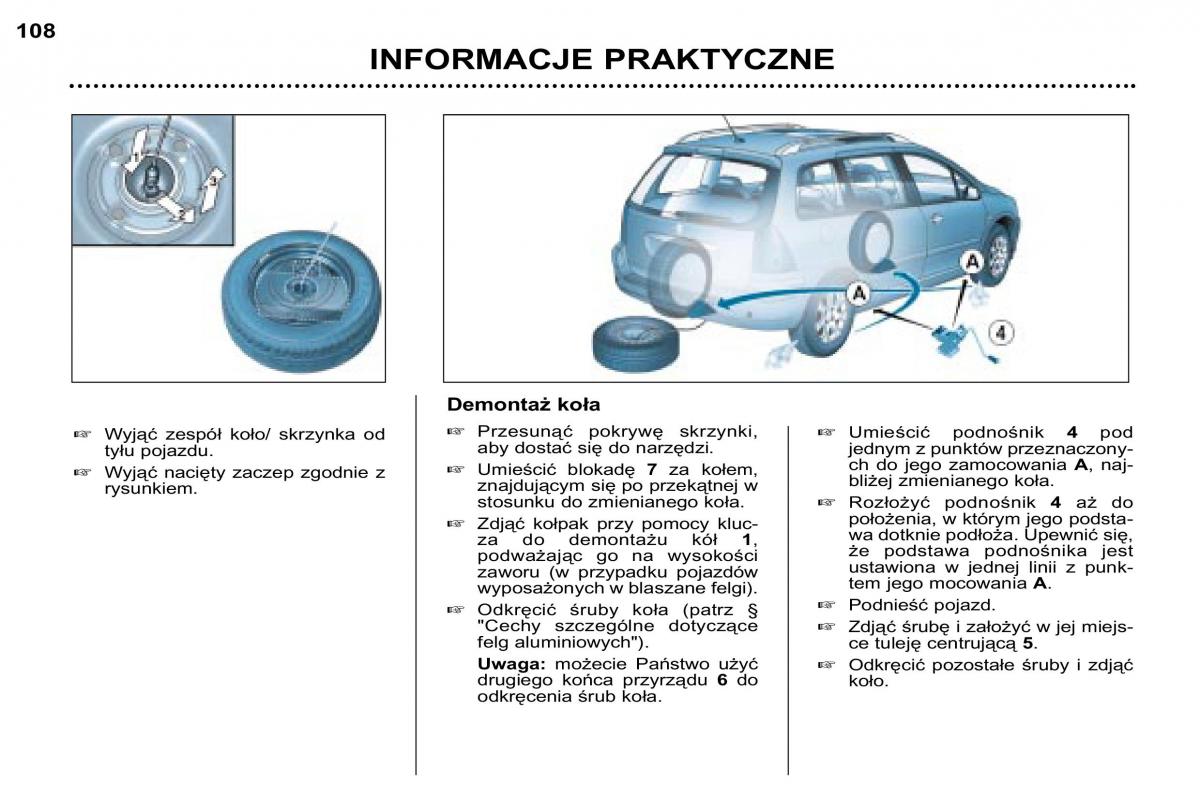 manual Peugeot 307 SW Peugeot 307 SW instrukcja page 119 pdf
