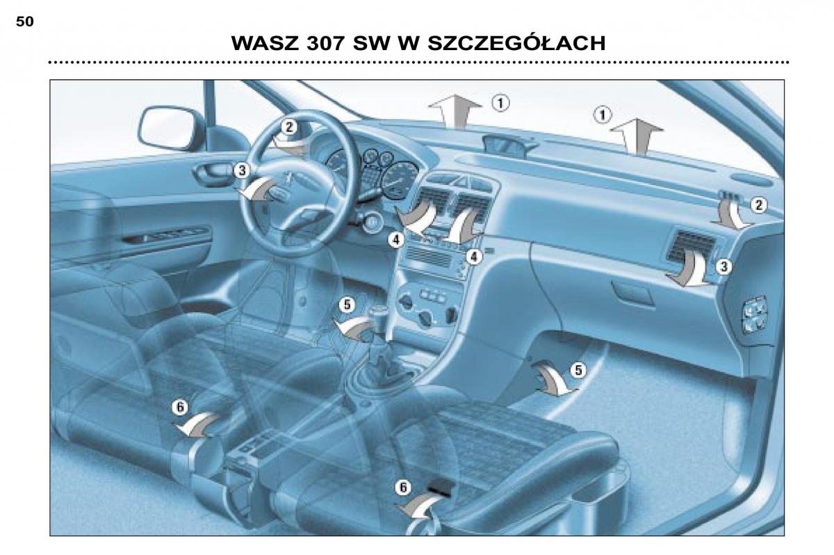 manual Peugeot 307 SW Peugeot 307 SW instrukcja page 51 pdf