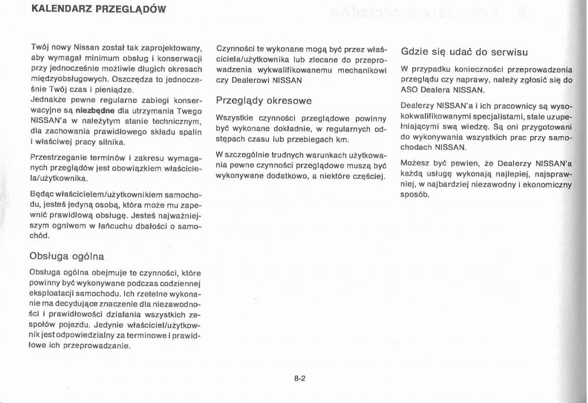 Nissan Primera P11 II instrukcja obslugi / page 172