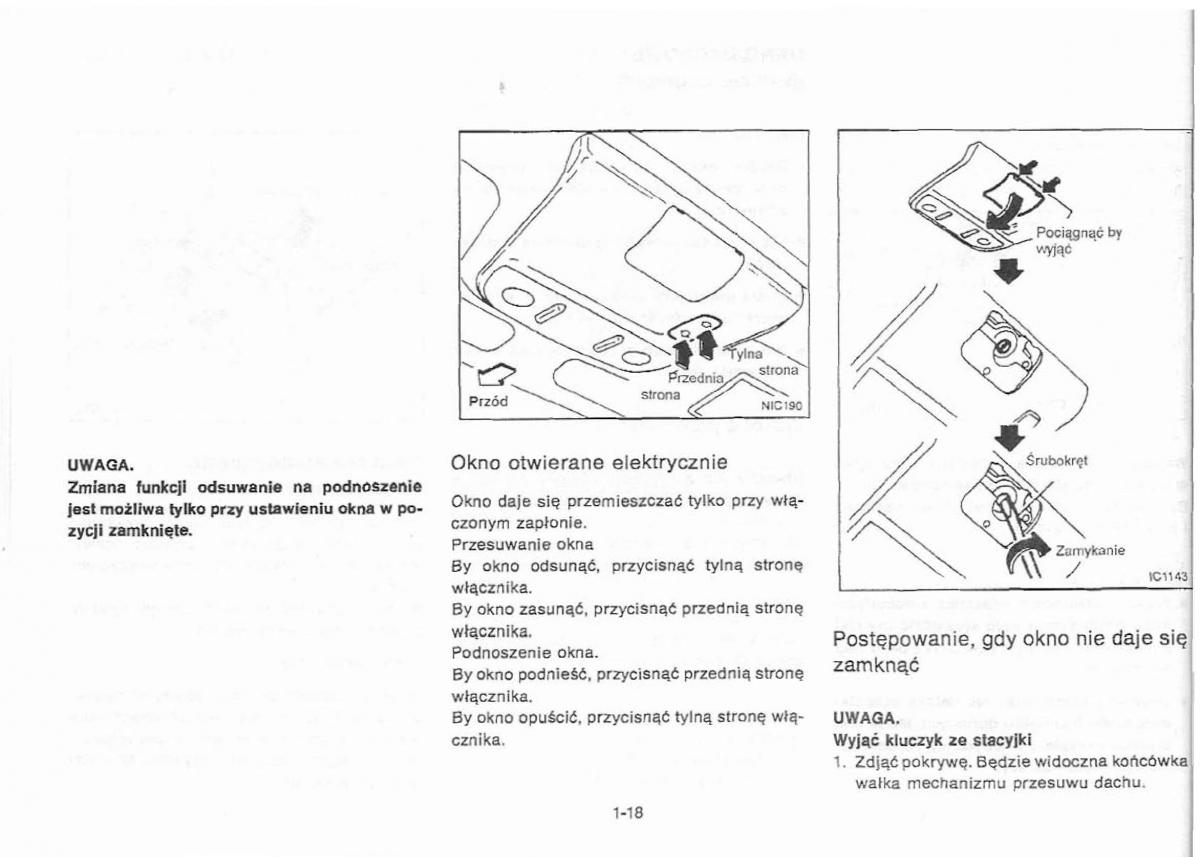 Nissan Primera P11 II instrukcja obslugi / page 22