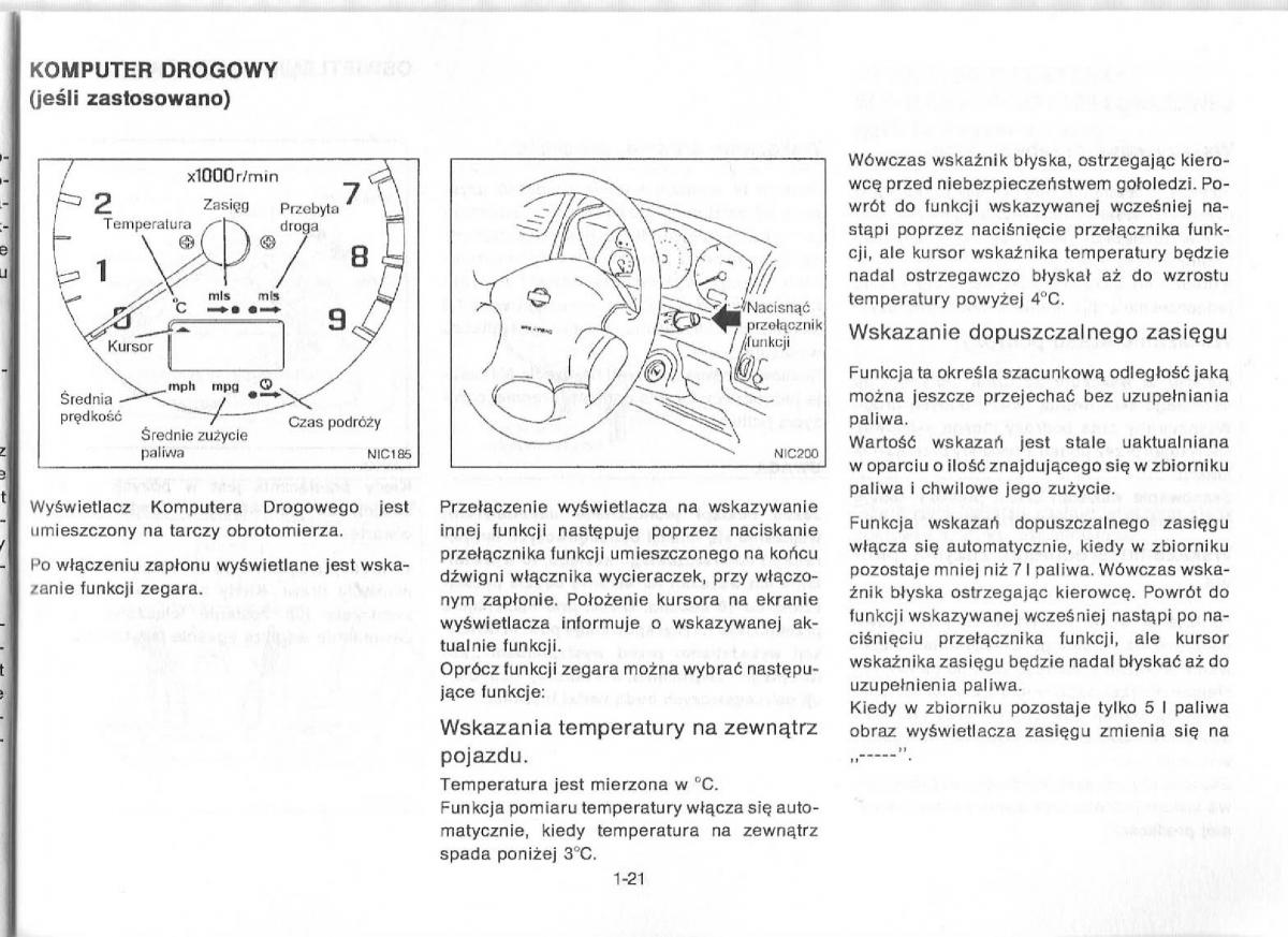Nissan Primera P11 II instrukcja obslugi / page 25