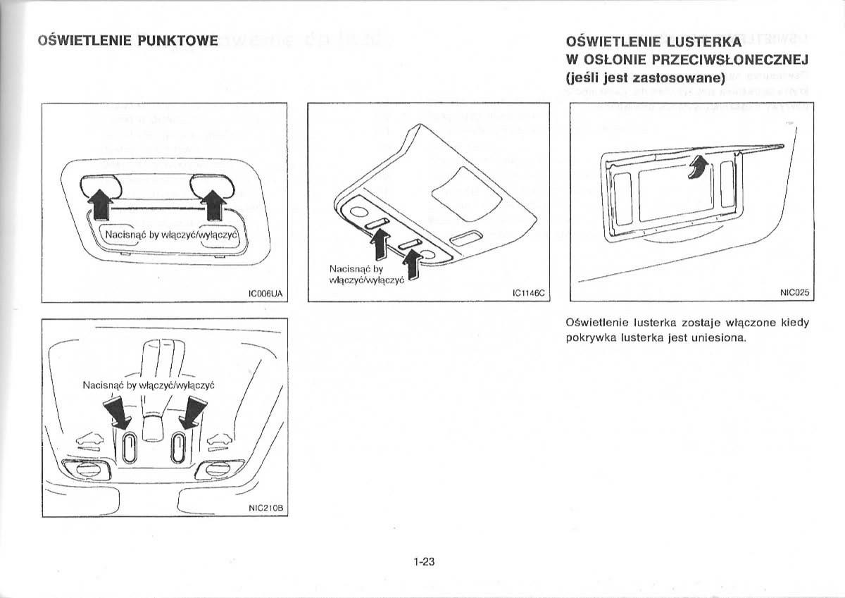 Nissan Primera P11 II instrukcja obslugi / page 27